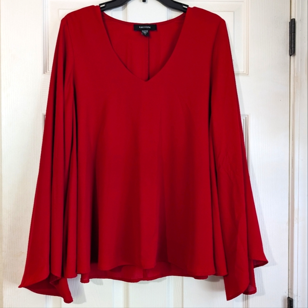 Karen Kane Long Sleeve Blouse Size L